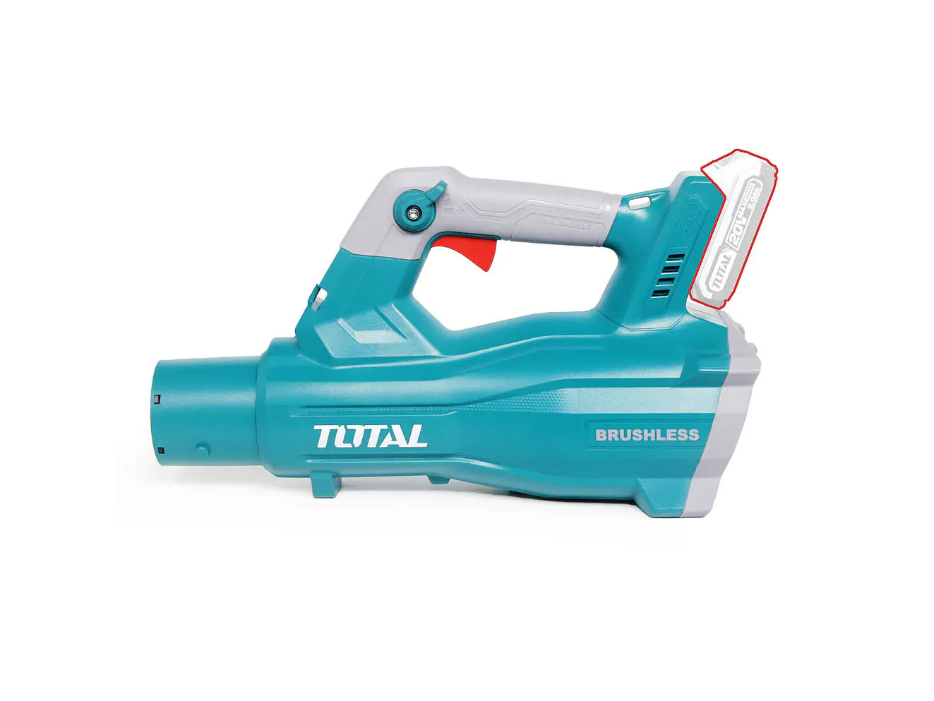 Sopladora Inalámbrica 20V TOTAL TABLI20428 - Brushless, Turbina Axial y Velocidad Variable - Foto 7 | aztools.co