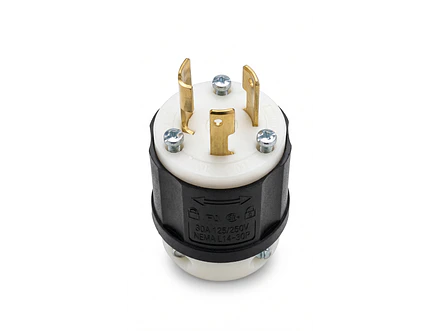 Clavija Industrial Media Vuelta Leviton 2611 NEMA L5-30P 30A 125V 2P 3W - Envío a todo Colombia | aztools.co