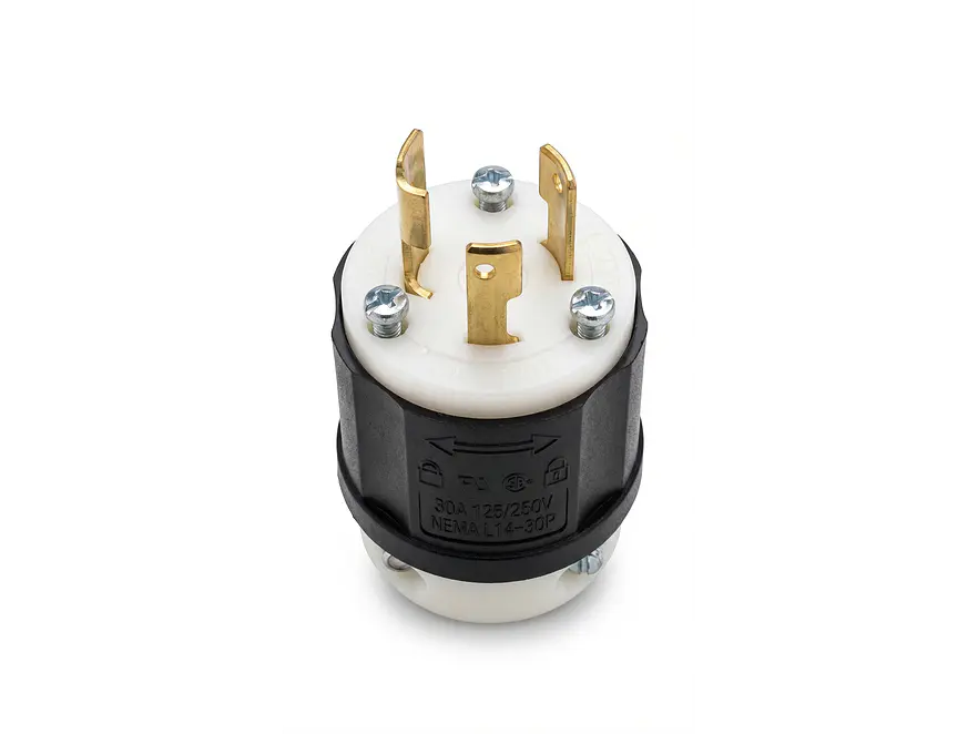 Clavija Industrial Media Vuelta Leviton 2611 NEMA L5-30P 30A 125V 2P 3W - Envío a todo Colombia | aztools.co
