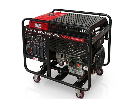Planta Eléctrica Diésel 13 kVA (13kW) Fujita SCD15000CE 110V/220V - Foto 2 | aztools.co