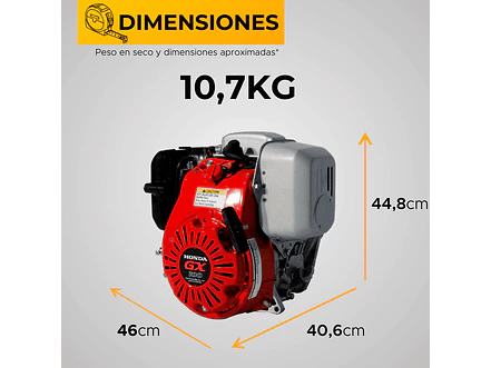 Motor a Gasolina Honda GX100RT KRA2 3HP Apisonador Embrague Centrífugo 78mm - Foto 5 | aztools.co
