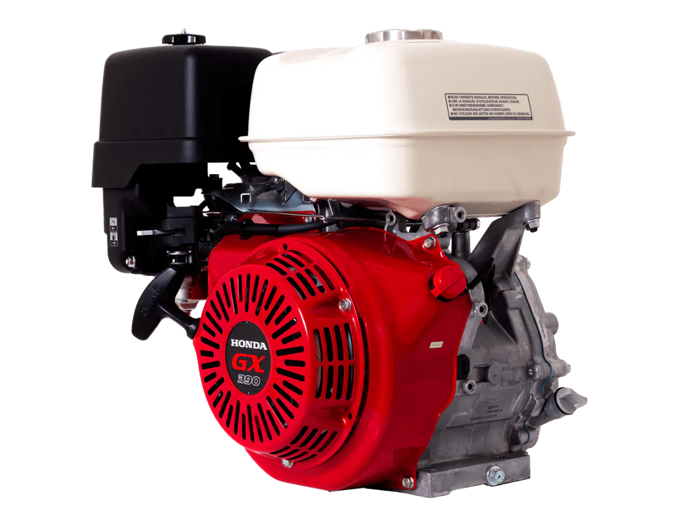 Motor a Gasolina Honda GX390H2 QH1 13HP 3600RPM Eje Cuña 1” Filtro Doble - Foto 2 | aztools.co
