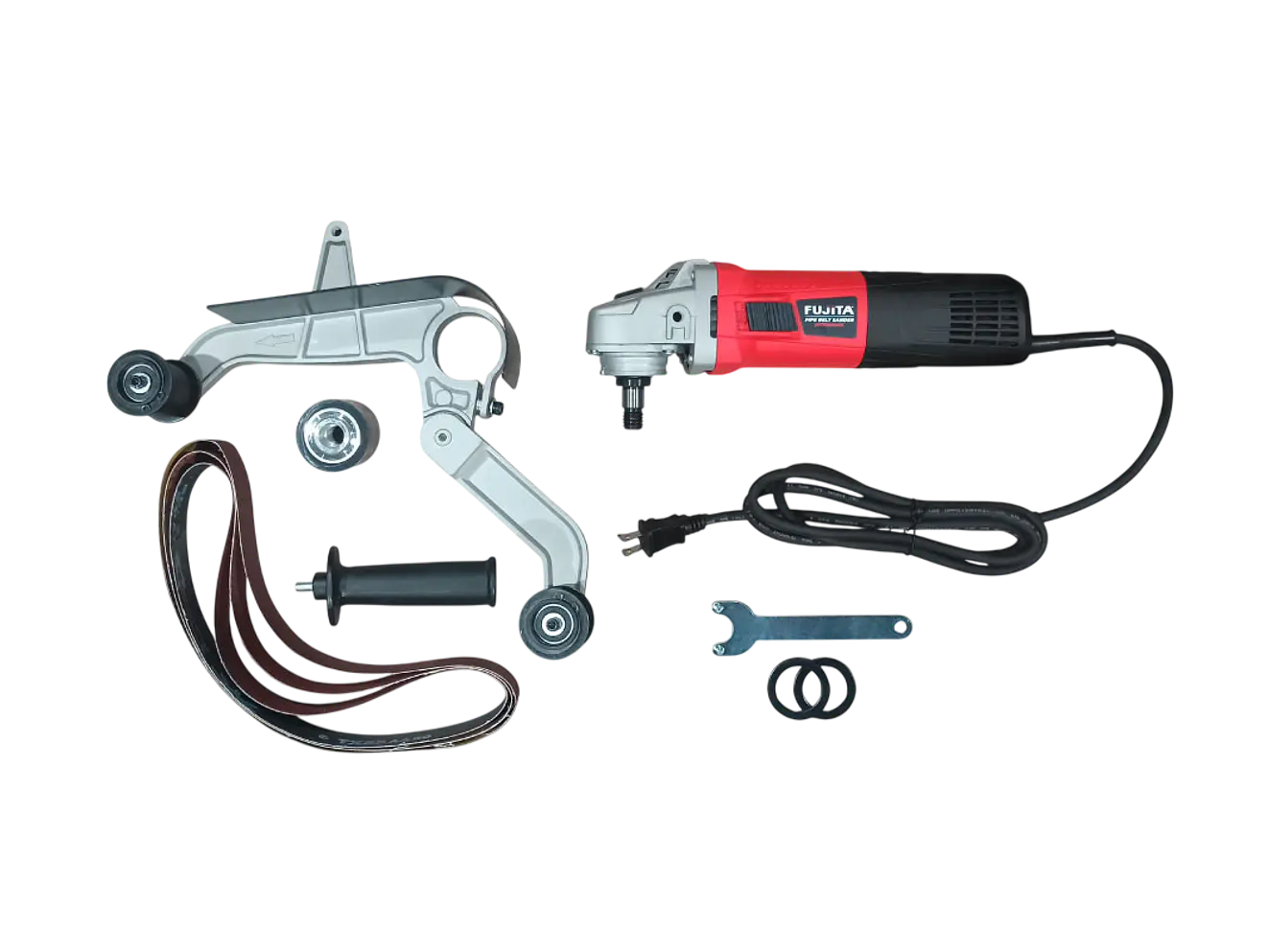 Satinadora de Tubos Inox Fujita 1300W FST13180INOX Lijadora Banda 40x760mm - Foto 3 | aztools.co