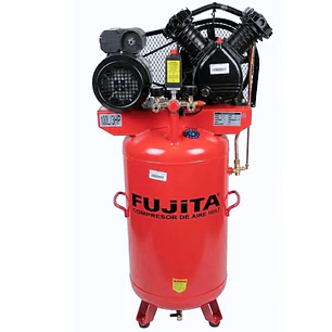 Compresor de Aire Vertical Fujita FAC3100L 100L 3HP  LW-0.25/8 Cabezal 2 Cilindros en V