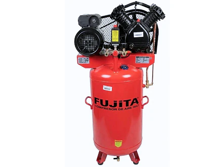 Compresor de Aire Vertical Fujita FAC3100L 100L 3HP  LW-0.25/8 Cabezal 2 Cilindros en V - Envío a todo Colombia | aztools.co