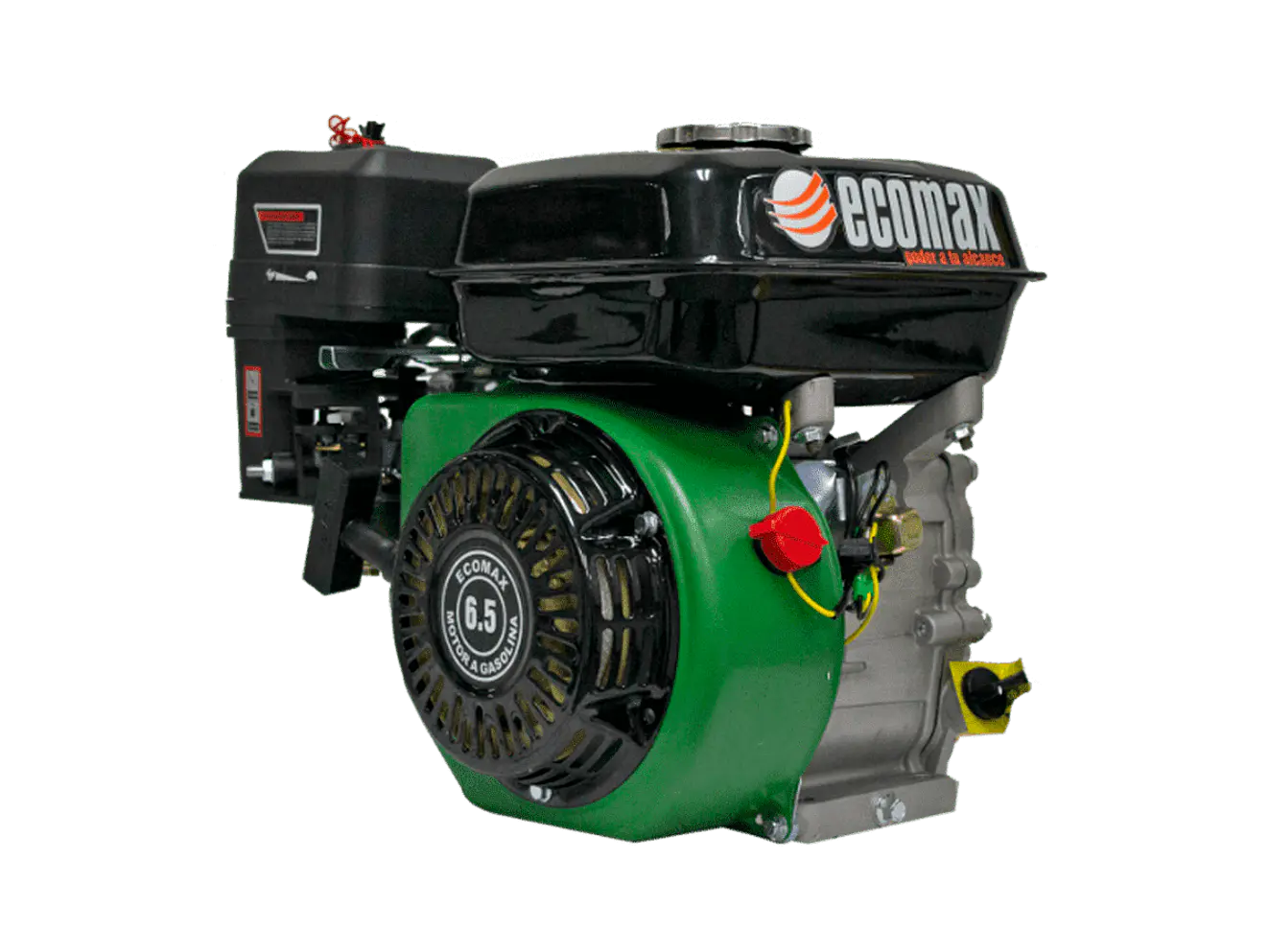 Motor a Gasolina Economax ME200 L 6.5HP 1800RPM Reductor Alerta Aceite Eje 20mm - Foto 2 | aztools.co