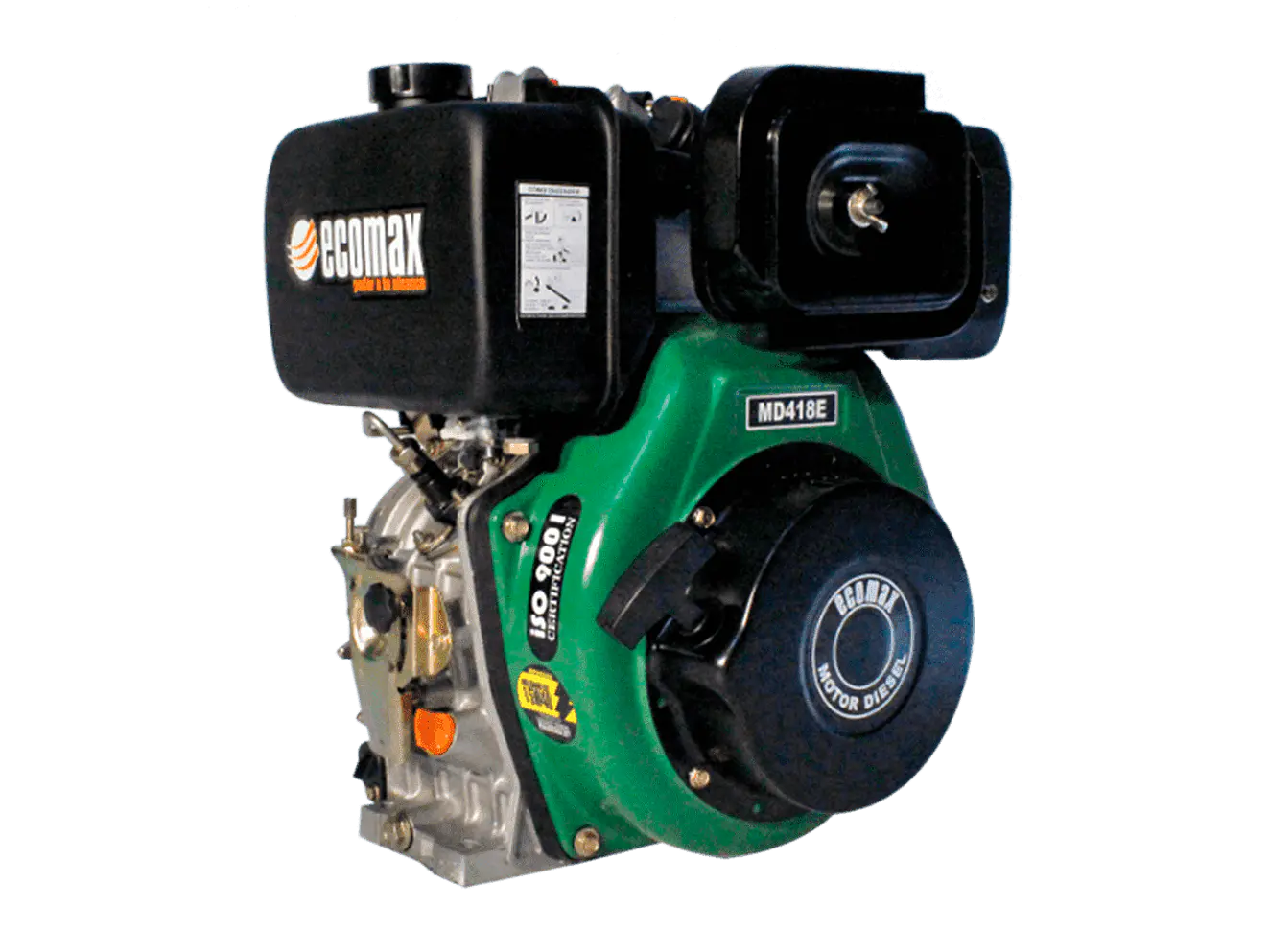 Motor Diésel Ecomax MD418E-L 10HP Arranque Eléctrico Eje Cuña-Rosca 1” - Foto 2 | aztools.co