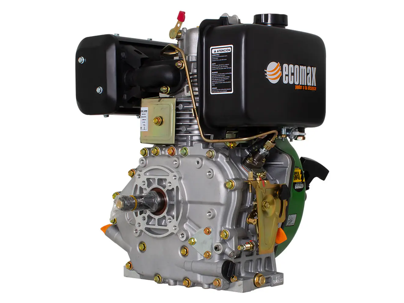 Motor Diésel Ecomax MD418O-L 10HP 3600RPM Filtro Baño de Aceite Eje 1” - Envío a todo Colombia | aztools.co