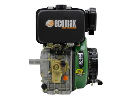 Motor Diésel Ecomax MD418SAE-L 10HP 1800RPM Reductor Arranque Eléctrico Eje 30mm - Foto 2 | aztools.co