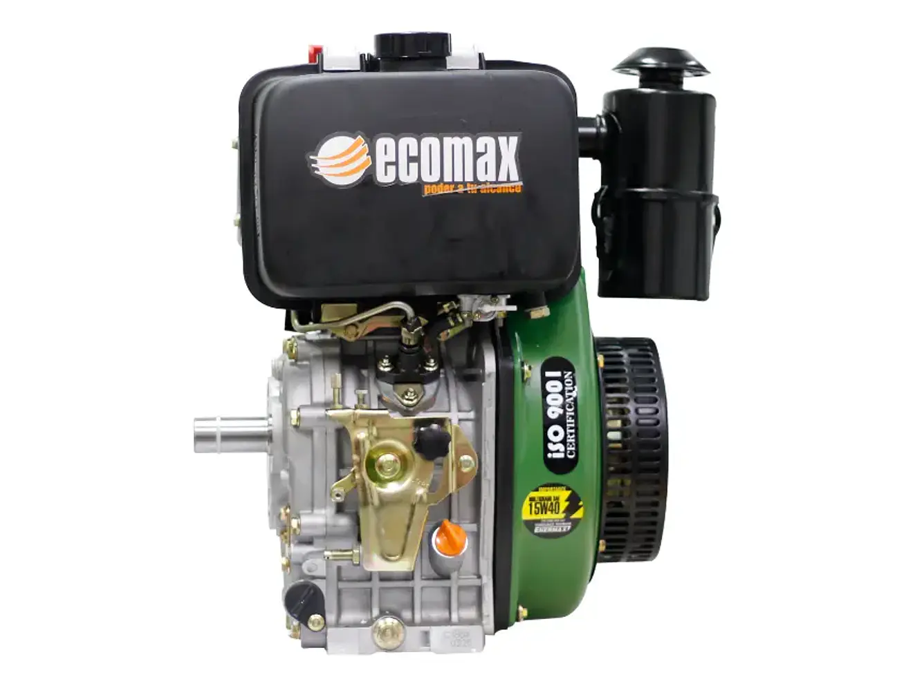 Motor Diésel Ecomax MD418SAO-L 10HP 1800RPM Reductor Filtro Baño Aceite Eje 30mm - Foto 3 | aztools.co