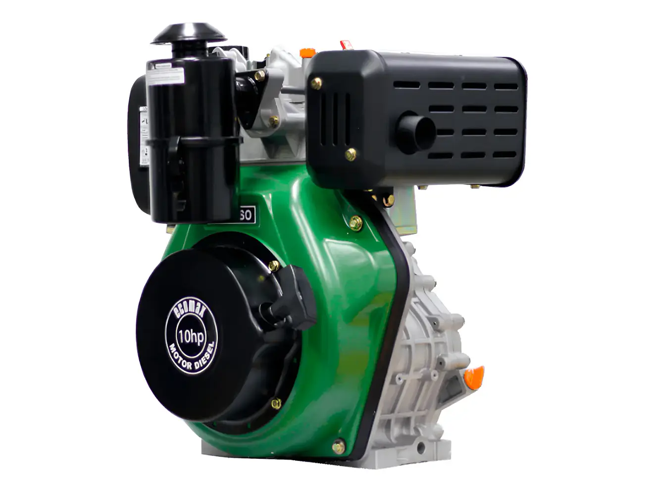 Motor Diésel Ecomax MD418SAO-L 10HP 1800RPM Reductor Filtro Baño Aceite Eje 30mm - Foto 2 | aztools.co