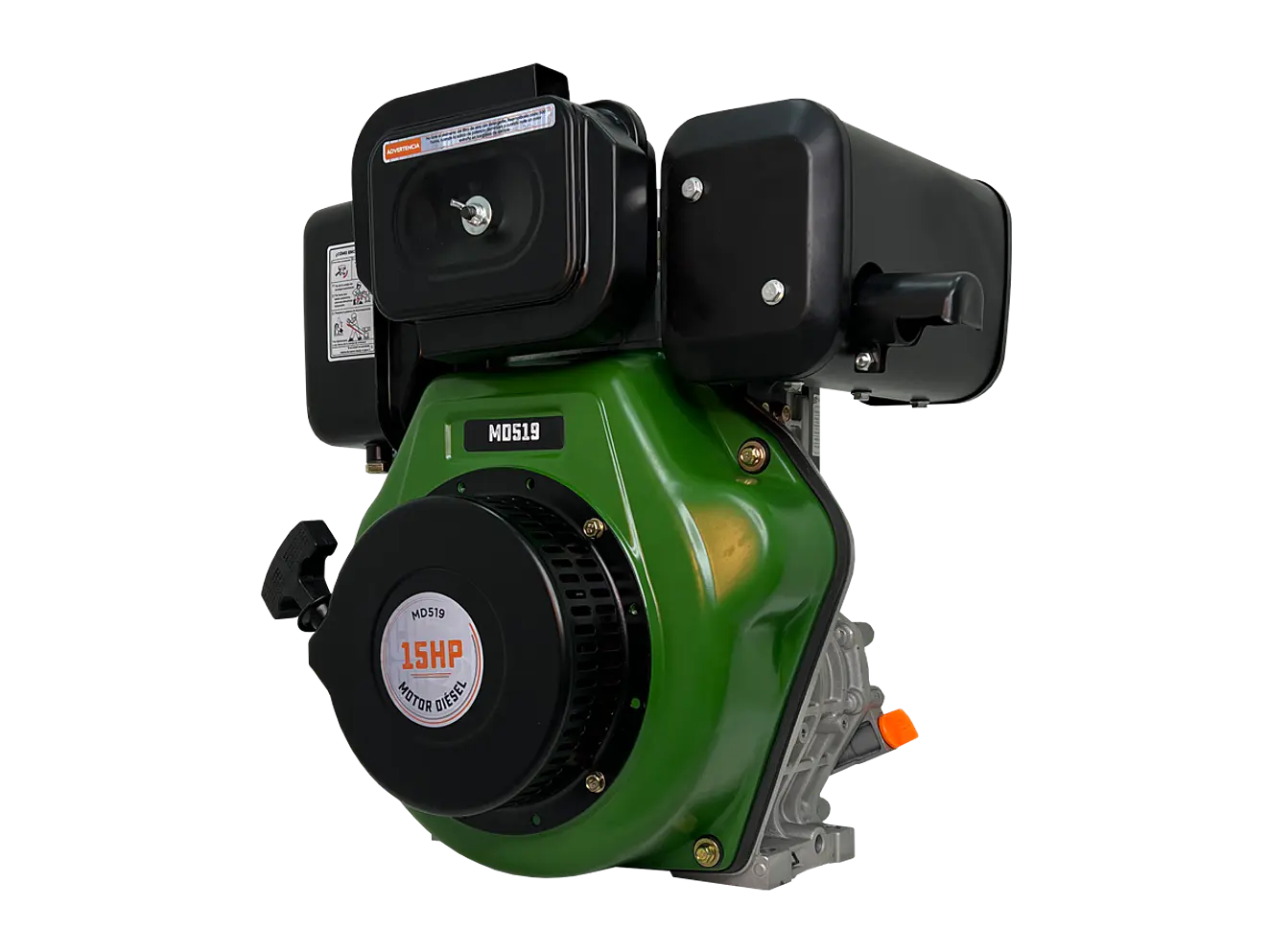Motor Diésel Ecomax MD519P-L 15HP 3600RPM Eje Rosca 1” Filtro Doble - Foto 3 | aztools.co