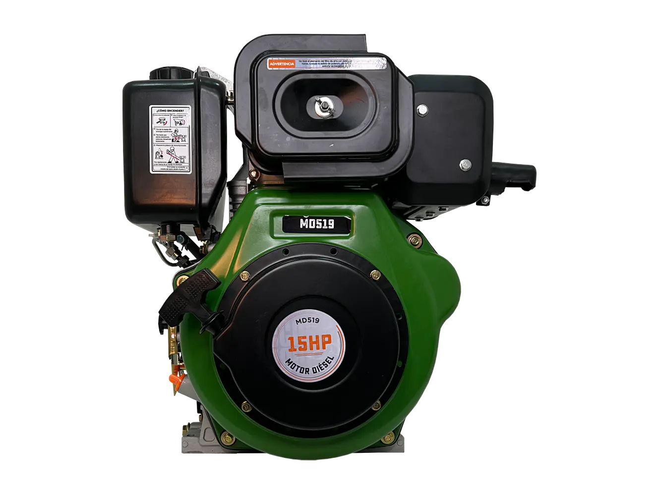 Motor Diésel Ecomax MD519P-L 15HP 3600RPM Eje Rosca 1” Filtro Doble - Foto 1 | aztools.co