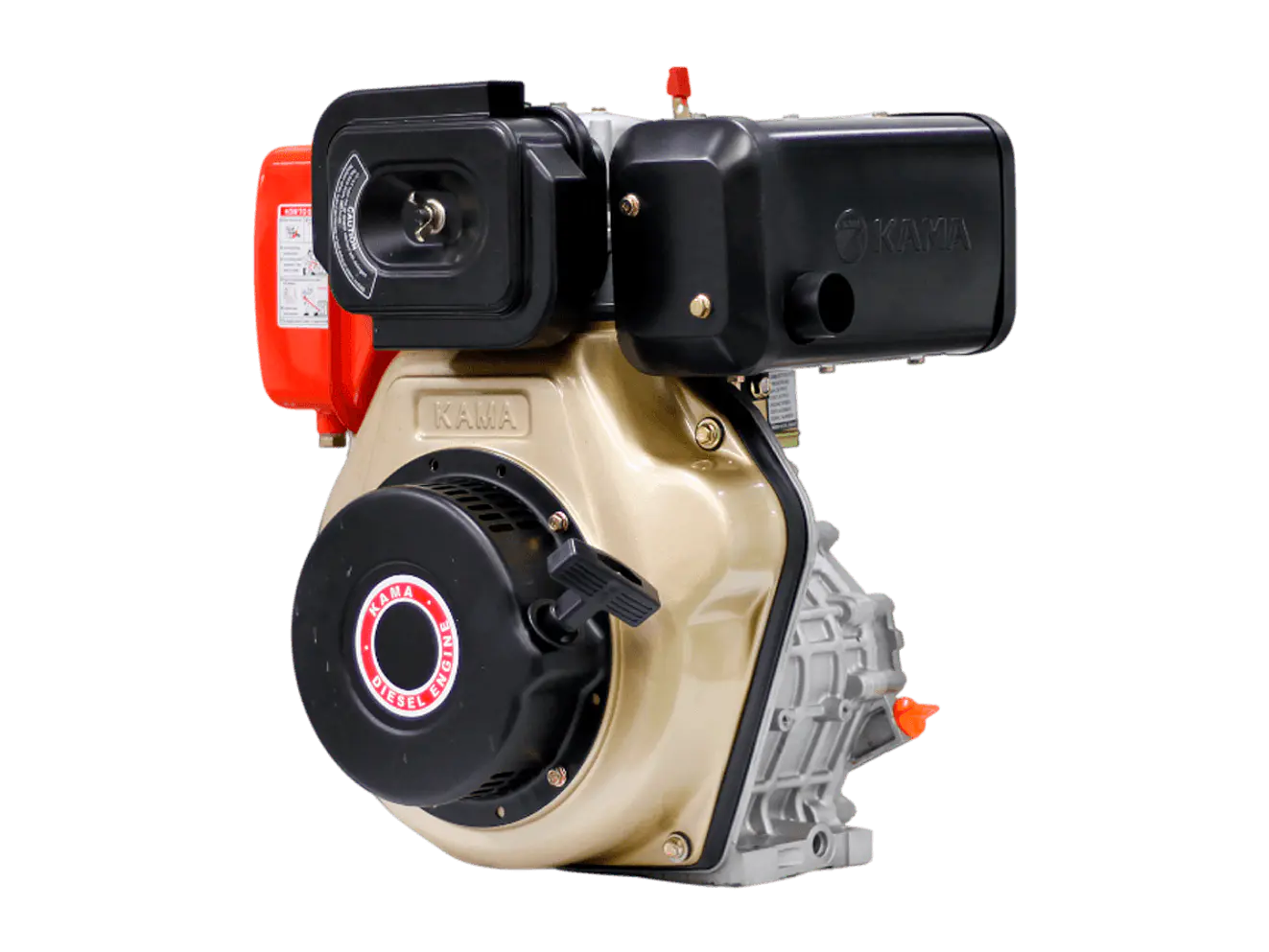Motor Diésel Kama KM186FS 9.5HP 1800RPM Reductor Eje Cuña 30mm Filtro Doble - Foto 2 | aztools.co
