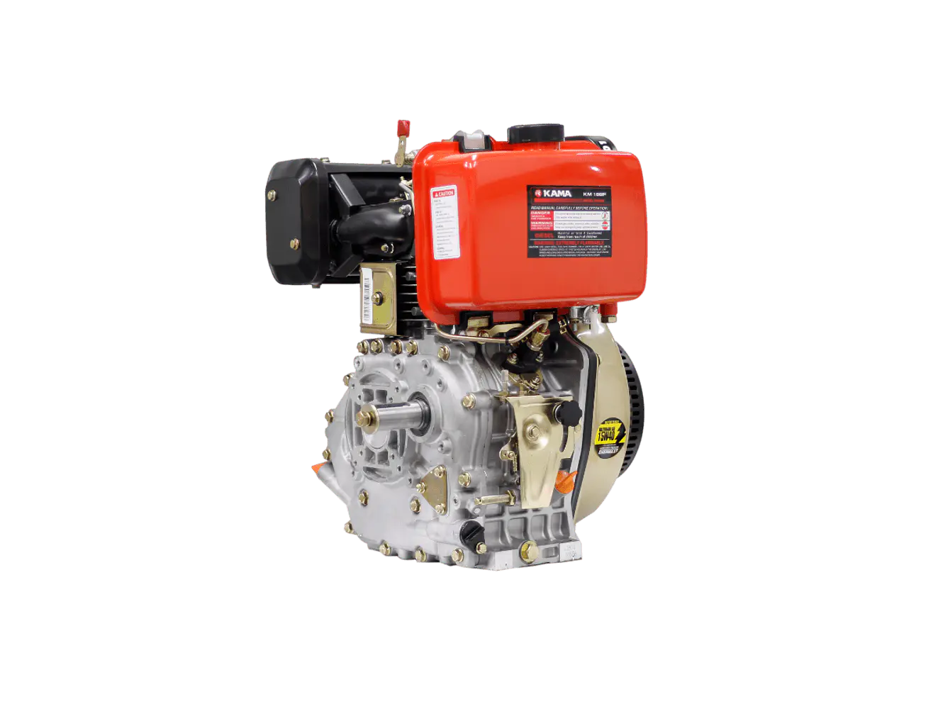 Motor Diésel Kama KM186FS 9.5HP 1800RPM Reductor Eje Cuña 30mm Filtro Doble - Foto 4 | aztools.co
