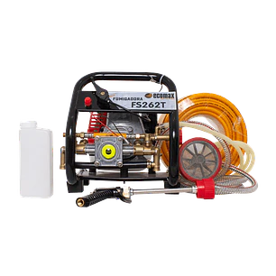 Fumigadora de Espalda Ecomax FS262T Motor 2T 26cc Presión 355PSI Caudal 8LPM