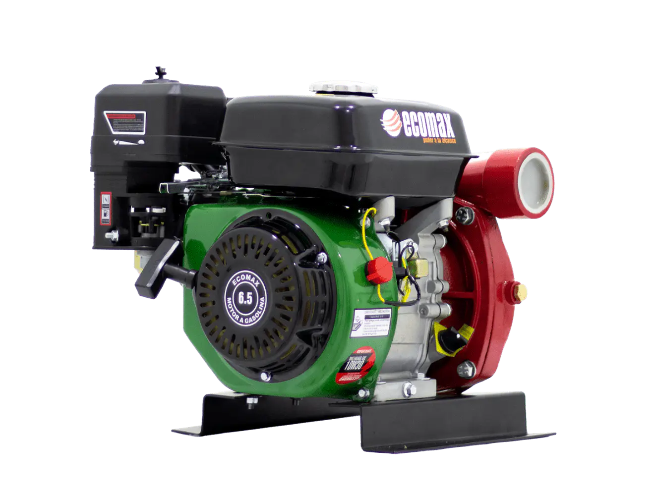 Motobomba Alta Presión Ecomax ME200-2HY-R Motor 6.5HP 70m 520LPM 2x2 - Foto 3 | aztools.co