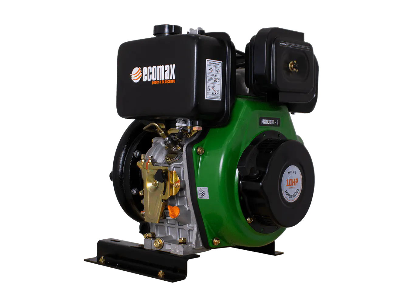 Motobomba Alta Presión Diésel Ecomax MBD30H-L Motor 10HP 75m 820LPM 3x3 - Foto 2 | aztools.co