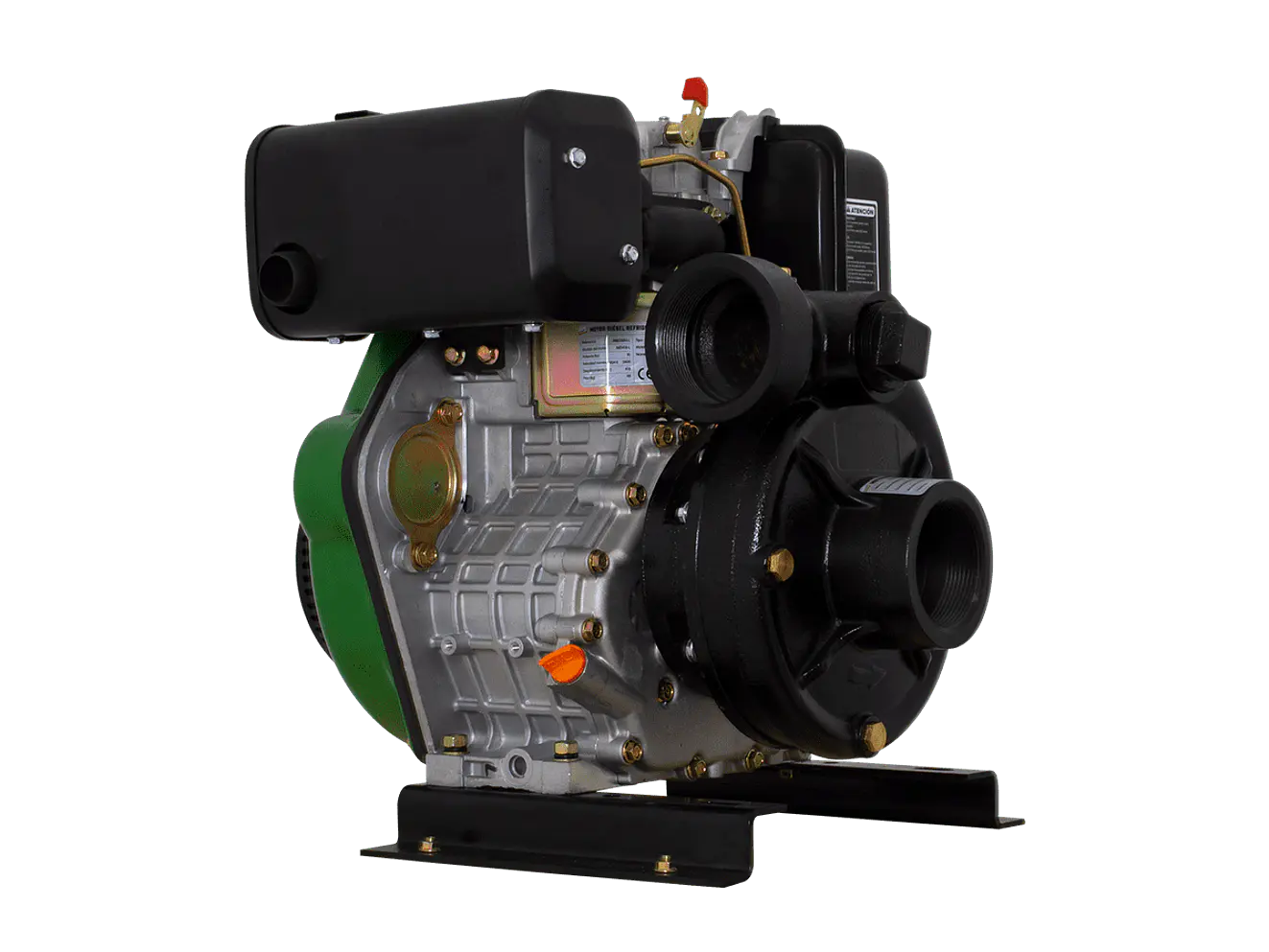 Motobomba Alta Presión Diésel Ecomax MBD30H-L Motor 10HP 75m 820LPM 3x3 - Foto 4 | aztools.co