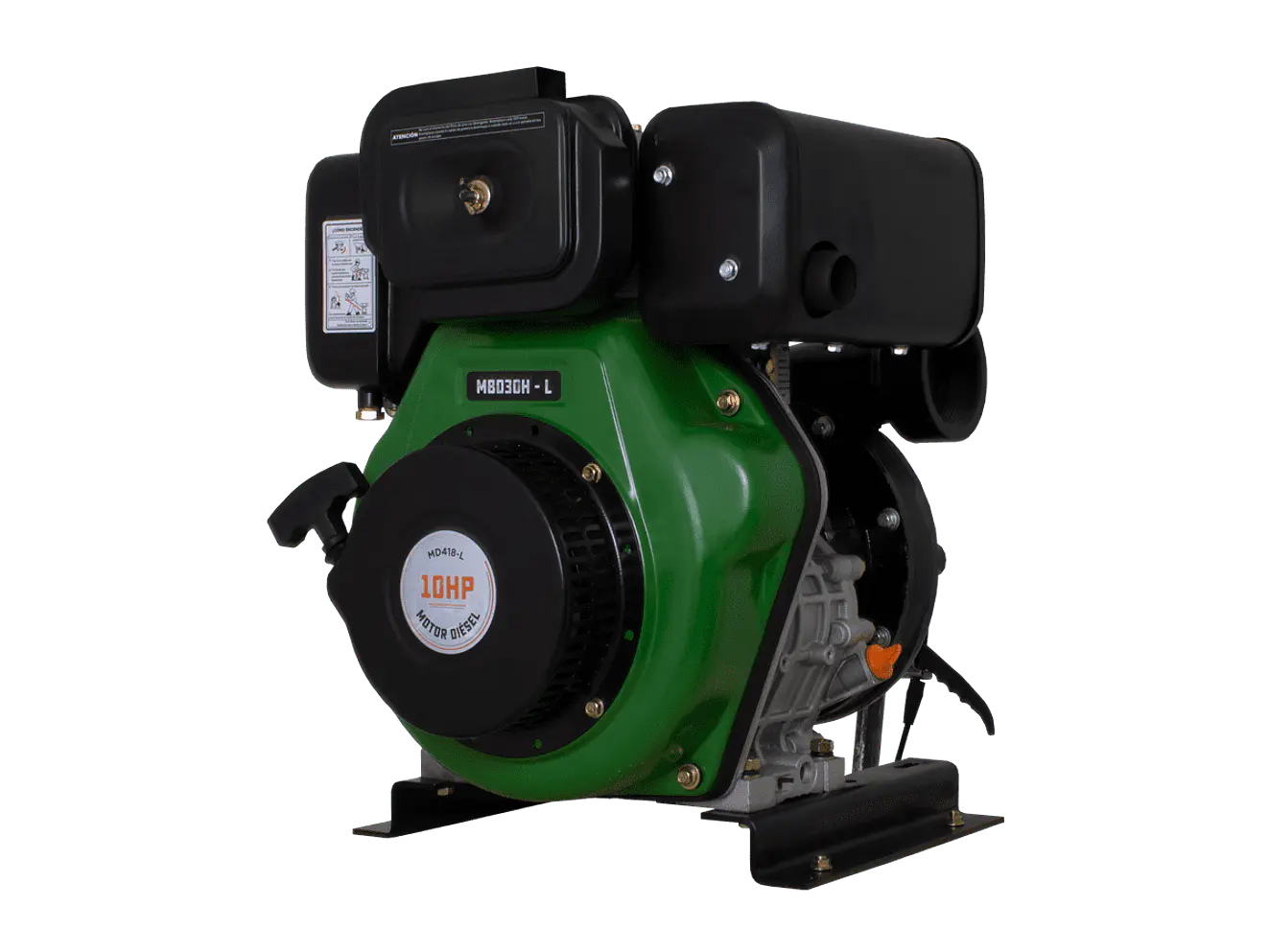 Motobomba Alta Presión Diésel Ecomax MBD30H-L Motor 10HP 75m 820LPM 3x3 - Foto 3 | aztools.co