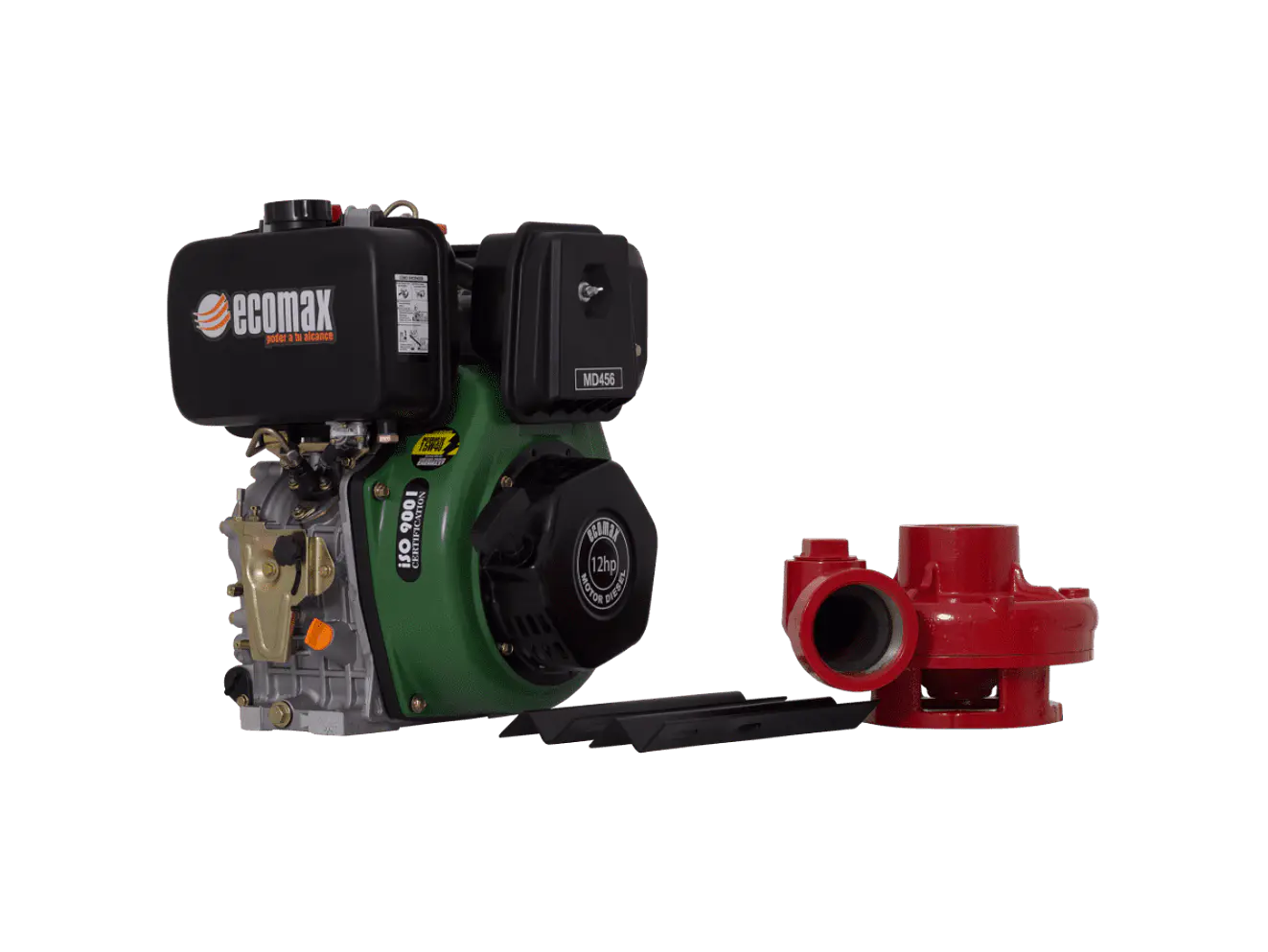 Motobomba Alta Presión Diésel Ecomax MD456-3HY-RD Desensamblada 12HP 85m 900LPM - Foto 1 | aztools.co