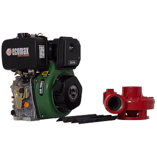 Motobomba Alta Presión Diésel Ecomax MD456-3HY-RD Desensamblada 12HP 85m 900LPM