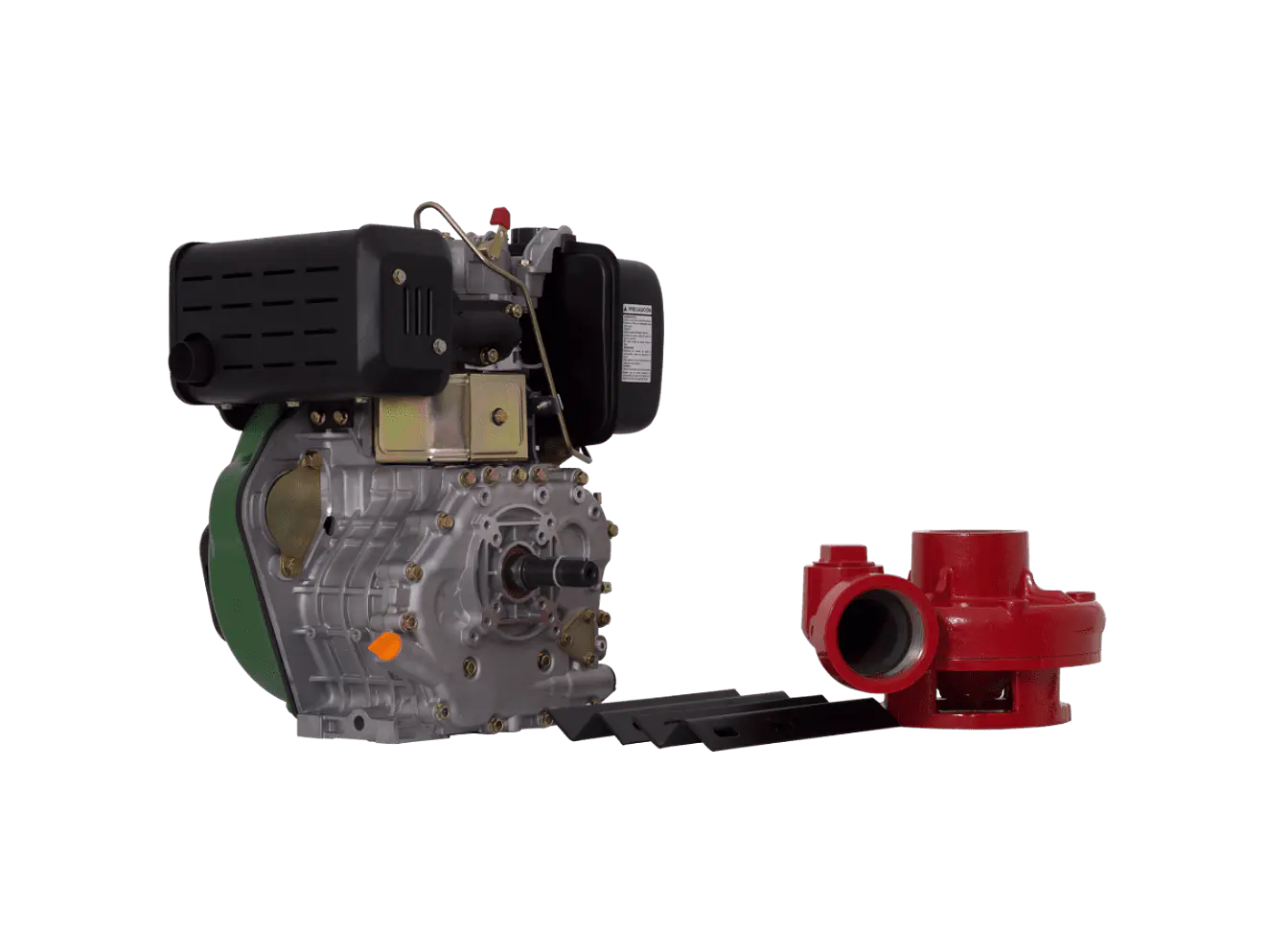 Motobomba Alta Presión Diésel Ecomax MD456-3HY-RD Desensamblada 12HP 85m 900LPM - Foto 3 | aztools.co