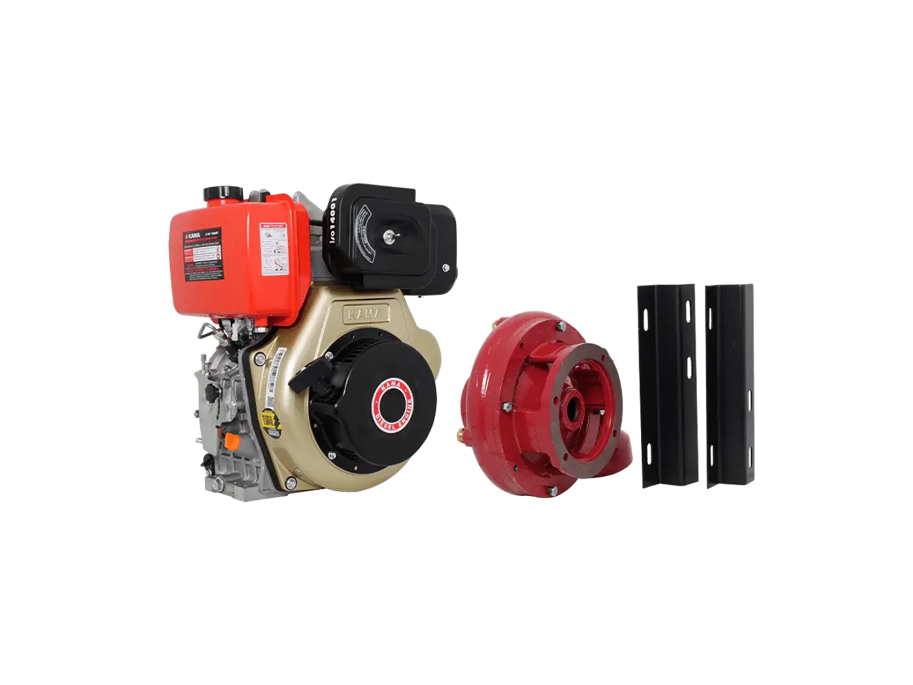 Motobomba Alta Presión Diésel Kama BDK1863HYR Desensamblada 10HP 80m 950LPM - Foto 2 | aztools.co