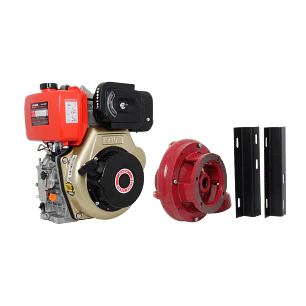 Motobomba Alta Presión Diésel Kama BDK1863HYR Desensamblada 10HP 80m 950LPM