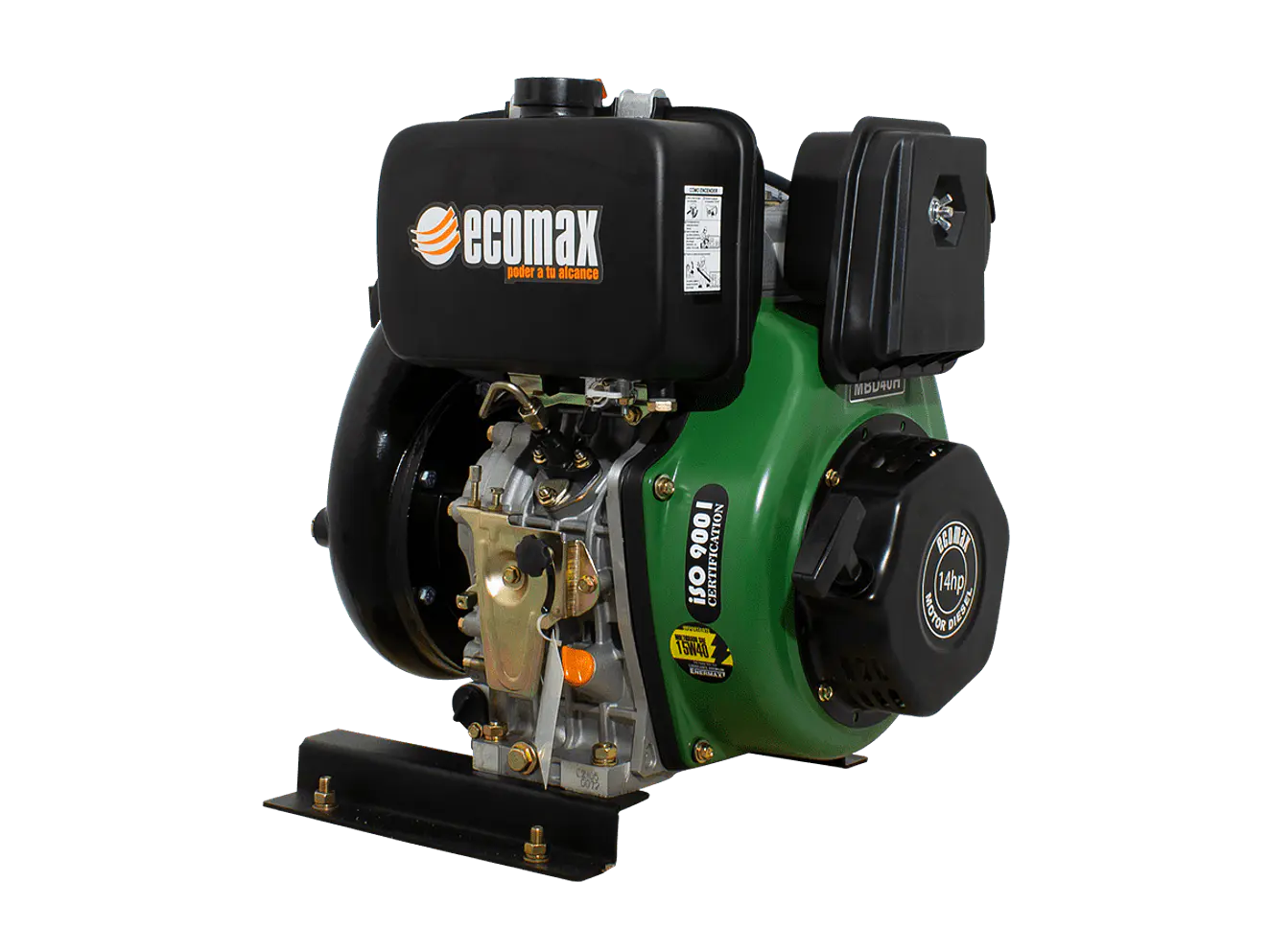 Motobomba Alto Caudal Hierro Diésel Ecomax MBD40H-G 14HP 2200LPM 4x4 - Foto 1 | aztools.co