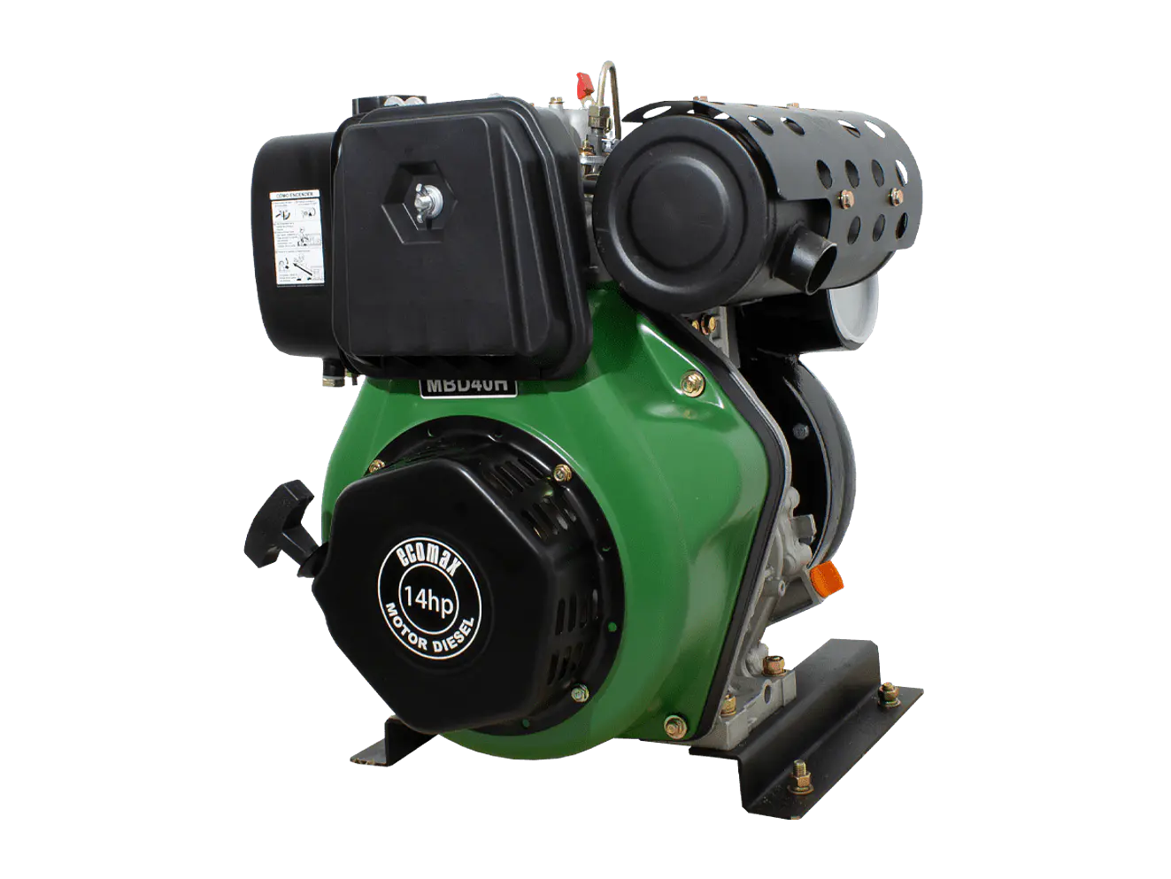 Motobomba Alto Caudal Hierro Diésel Ecomax MBD40H-G 14HP 2200LPM 4x4 - Foto 3 | aztools.co
