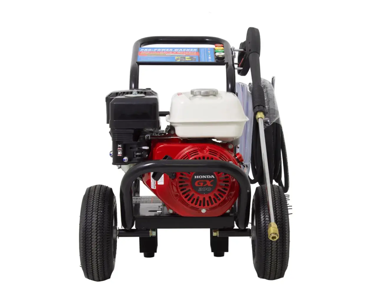 Hidrolavadora Gasolina Enermax 3WZ-3000A Motor Honda GX200 6.5HP 2300PSI 12.6LPM - Foto 2 | aztools.co