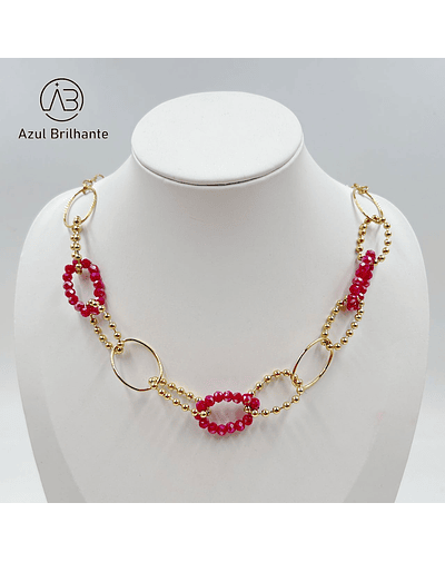 Colar de Argolas de Missangas