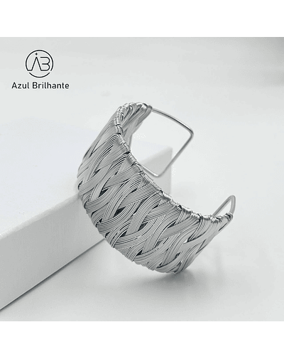 Bangle Cruzado- Aço