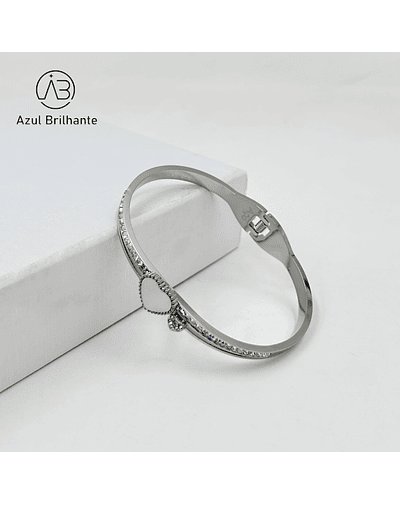 Bangle de Coração- Aço