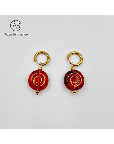 Brincos Redondos Espirais