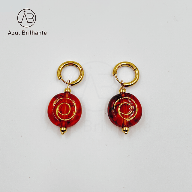 Brincos Redondos Espirais