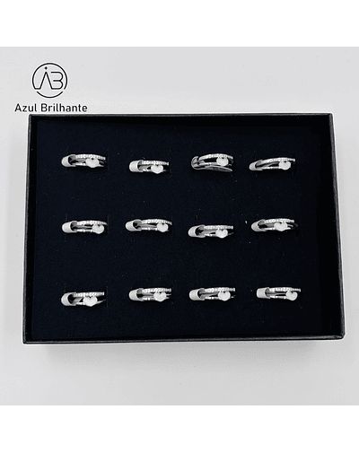 Aneis de Coração- Caixa de 12 Peças