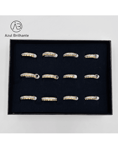 Aneis com Brilho- Caixa de 12 Peças