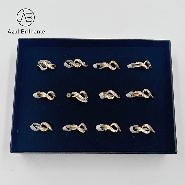 Aneis com Brilho- Caixa de 12 Peças 1