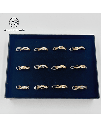 Aneis com Brilho- Caixa de 12 Peças