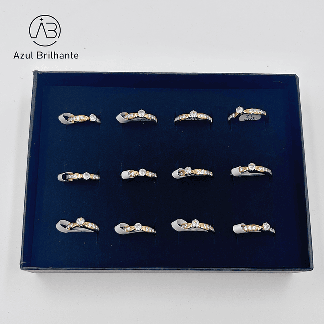 Aneis com Brilhos- Caixa de 12 Peças 1