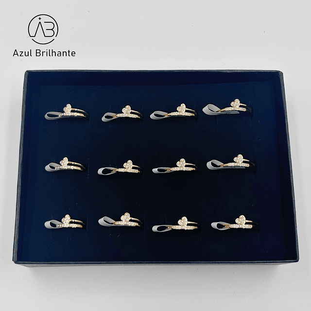 Aneis de Coração- Caixa de 12 Peças 1