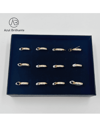 Aneis com Brilho- Caixa de 12 Peças
