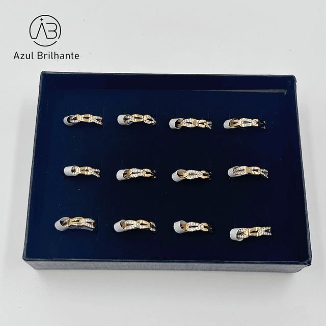 Aneis com Brilhos- Caixa de 12 Peças 1