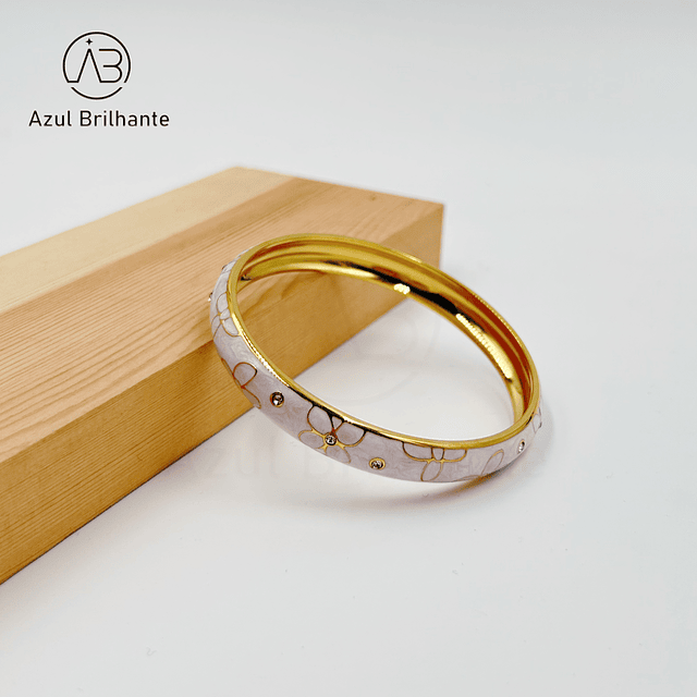 Bangle de Flores- Aço 4