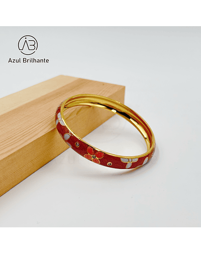 Bangle de Flores- Aço
