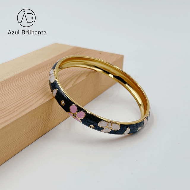 Bangle de Flores- Aço 5
