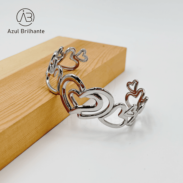 Bangle de Coração- Aço 2