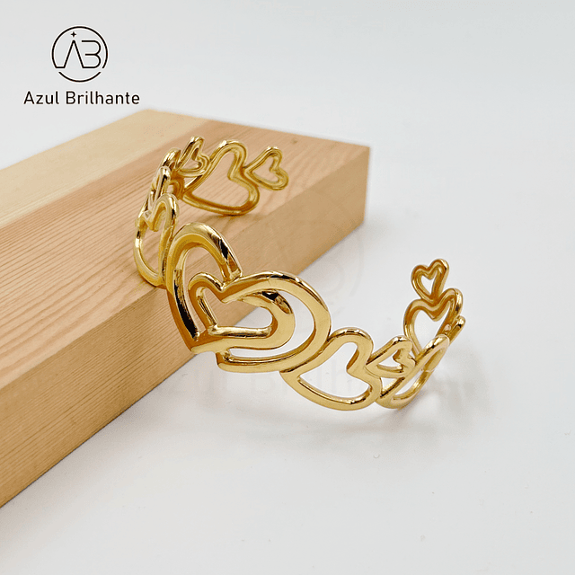 Bangle de Coração- Aço 1